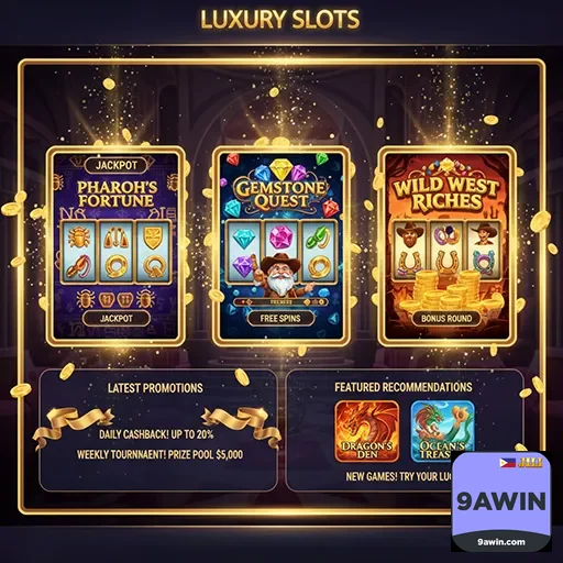 9awin luxury slots promotions